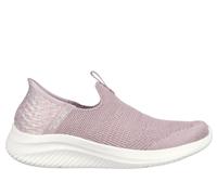 Skechers Women's Ultra Flex 3.0 Smooth Step Sneaker, Mauve Knit Jersey Trim, 2 UK