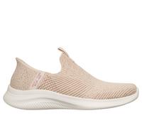 Skechers Women's Slip-ins: Ultra Flex 4.0 - Midnight Sparkle Sneaker in Natural/Gold, Size 5.5 | Textile/Synthetic, Vegan, Machine Washable