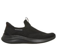Skechers Women's Slip-ins: Ultra Flex 4.0 - Pure Dream Sneaker in Black, Size 6.5 | Textile/Synthetic, Vegan, Machine Washable