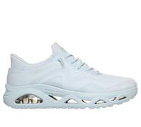 Skechers Women's Uno Glide-Step Air Gliders Sneaker, Light Blue Mesh, 5.5 UK