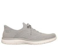 Skechers Women's Slip-ins: Virtue - Flawless Sneaker in Gray, Size 8 | Textile/Synthetic, Vegan, Machine Washable