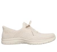 Skechers Women's Slip-ins: Virtue - Flawless Sneaker in Natural, Size 8 | Textile/Synthetic, Vegan, Machine Washable