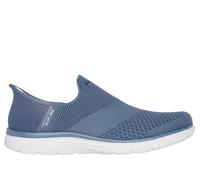 Skechers Women's Slip-ins: Virtue - Sleek Sneaker in Slate, Size 7 Wide | Textile/Synthetic, Vegan, Machine Washable