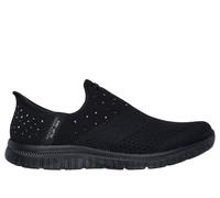 Skechers Women's Slip-ins: Virtue - Starlight Sneaker in Black, Size 6 | Textile/Synthetic, Vegan