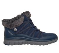 Skechers Women's Slip-ins Waterproof: Graceful - Misty Strolls Sneaker in Navy Blue, Size 5 | Leather/Textile