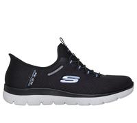 Skechers Sport Women's Women's Waterproof Hands Free Slip-INS Summits-Best Choice Sneaker, BKLB=Black/Light Blue, 8.5, Bklb=black/Light Blue, 8.5