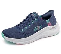 Skechers Womens Slip-On- Arch FIT 2.0 Easy Chic, Navy, 6.5