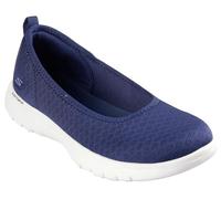 Skechers Women's Slip On Loafer, Navy and White, 8 UK