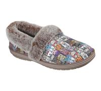 Skechers Womens Slippers Too Cozy Dog Cat Multi Faux Fur Memory Foam Shoes