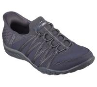 Skechers Women's Breathe-Easy ROLL-with-ME Sneaker, Charcoal, 9 UK