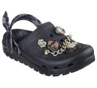 Skechers Women's Snoop Dogg: Arch Fit Footsteps-Rolling Glitz Clog, Black, 6.5 UK
