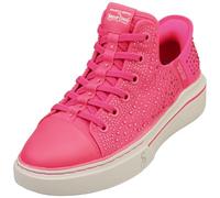 Skechers Women's Snoop One Rhine-Stoned Slip-On Sneakers, Pink Rhinestone Canvas, 5 UK