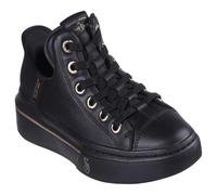 Skechers Women's Snoop One Og Leather Slip-On, Black Leather / Mesh / Rose Gold Trim, 3.5 UK