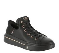 Skechers Women's Snoop ONE OG Leather Sneaker, Black, 4.5 UK