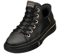 Skechers Women's Snoop ONE OG Leather Sneaker, Black, 5 UK