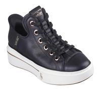 Skechers Women's Snoop ONE OG Leather Sneaker, Black, 7 UK