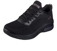 SKECHERS Womens Bobs Sport Squad Air Close Encounter Trainers Black/Black 6
