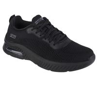 Skechers Women's Squad Air Close Encounter Sneaker, Black Engineered Knit, 8 UK