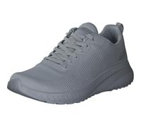 Skechers Women's Bobs Squad Chaos Face Off Sneaker, Light Grey Engineered Knit, 6.5 UK