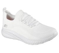 Skechers Women's Squad Chaos Sr Work Shoes, White Textile, 7 UK