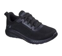 Skechers Women's Squad Chaos Sr Awoa Work Shoes, Black Textile/Synthetic, 4 UK