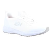 Skechers Squad SR Safety Slip Resistant Trainers - White, White, Size 5, Women White