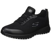Skechers Women's Squad SR Sneaker, Black, 5 UK