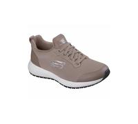 Skechers Women's Squad Sr Health Care Professional Shoe, Taupe Flat Knit, 5 UK