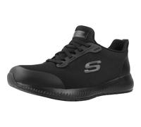 Skechers Women's Work Shoes Squad Sr - Black Flat Knit - UK Size 2
