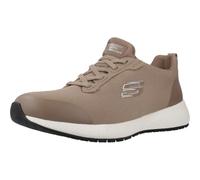 Skechers Women's Squad SR Health Care Professional Shoe, Taupe, 4.5 UK