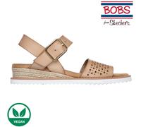 Skechers Bobs Desert NAT Natural Womens Wedge Sandals 114143 in a Plain Man-made in Size 3