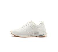Skechers Women's Street, Arch Fit: S-Miles - Mile Makers Sneaker White 9 M