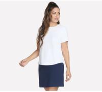 Skechers Women's Stride Performance T-Shirt in White, Size XL | Nylon/Spandex