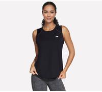 Skechers Women's Stride Performance Tank Top in Black, Size Large | Recycled Nylon/Spandex