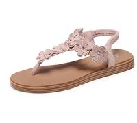 Skechers Women's Summer Cove-Beach Bloom Flip-Flop, Blush, 11