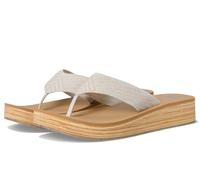 Skechers Women's Summers Mid Flip-Flop, Off-white, 10
