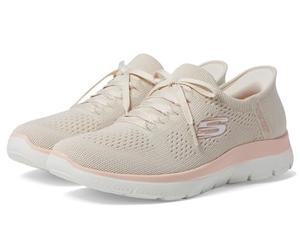 Skechers Women's Summit New Daily Hands Free Slip-ins Sneaker, Natural Pink, 9