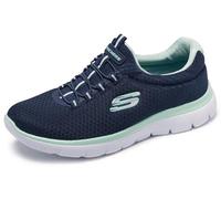 Skechers Women's Summits 12980 Trainers, Navy Mesh/ Aqua Trim, 4 UK