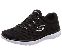 Skechers Womens Summits Artistry Chic Sneaker, Black Mesh White Trim, 5 UK