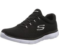 Skechers Womens Summits Artistry Chic Sneaker, Black Mesh White Trim, 5 UK