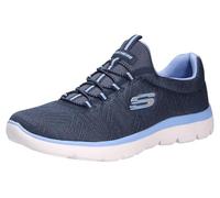 Skechers Womens Summits Artistry Chic Sneaker, Navy Mesh Trim, 4.5 UK