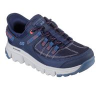 Skechers Womens Summits at 180147-Nvcl Navy/Coral Lace Up Shoes UK 8