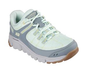 Skechers Women's Summits At Artists Bluff Trainers, Sage Synthetic Textile Trim, 3 UK