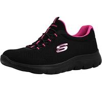 Skechers Women's Summits Black/Fuchsia Sneaker 7.5 M US