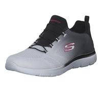 Skechers Women's Summits Bright Charmer Trainers, Black & White Mesh/Trim, 4 UK