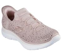 Skechers Women's Summits-Brilliant Shine Hands Free Slip-ins Sneaker, Light Mauve=ltmv, 9