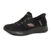 Skechers Women's Summits Classy Night Trainers, Black Mesh Black Rose Gold Trim, 5.5 UK