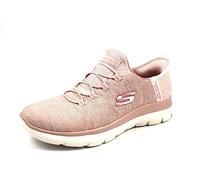 Skechers Women's Summits Dazzling Haze Trainer, Rose Mesh/Pink Trim, 7.5 UK