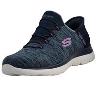 Skechers Women's Summits Dazzling Haze Sneaker, Navy, 3.5 UK Wide