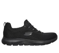 Skechers Women's Summits - Fast Attraction Sneaker in Black, Size 5.5 | Textile/Synthetic, Vegan, Machine Washable